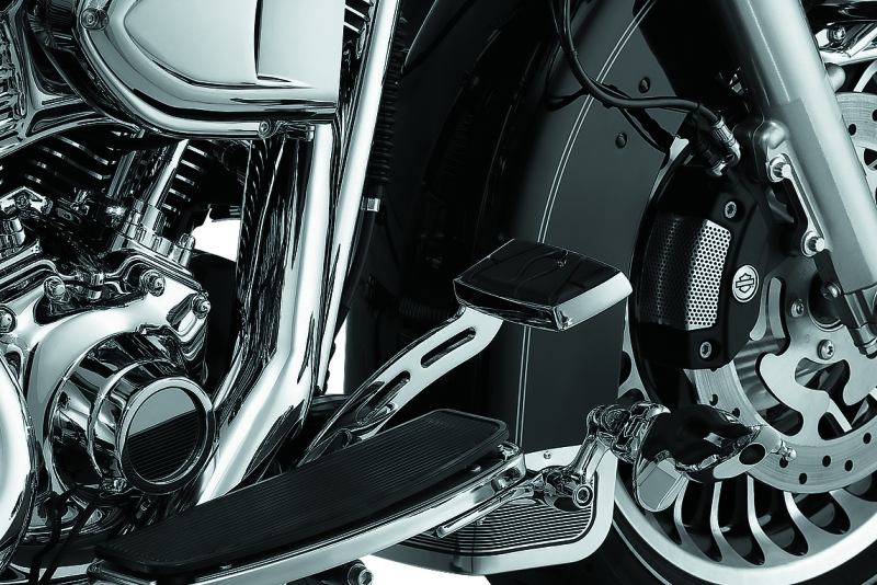 KUR1071-Kuryakyn Extended Brake Pedal Girder 08-13 Touring Chrome-Pedals-Kuryakyn