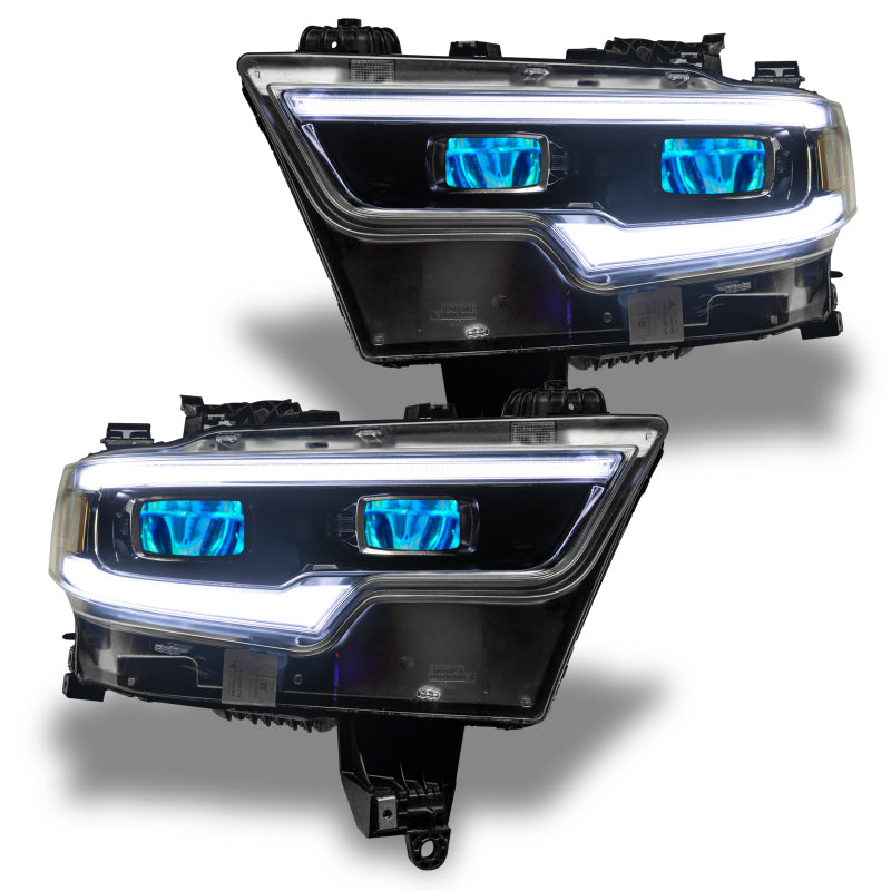 Oracle 19-21 RAM 1500 RGB Headlight Demon Eye Kit - LED Projector - ColorSHIFT w/o Controller-Headlights-ORACLE Lighting