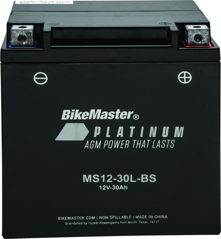 BKM780728-BikeMaster AGM Battery - MS12-30L-BS-Batteries-Bike Master