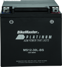 Load image into Gallery viewer, BKM780728-BikeMaster AGM Battery - MS12-30L-BS-Batteries-Bike Master