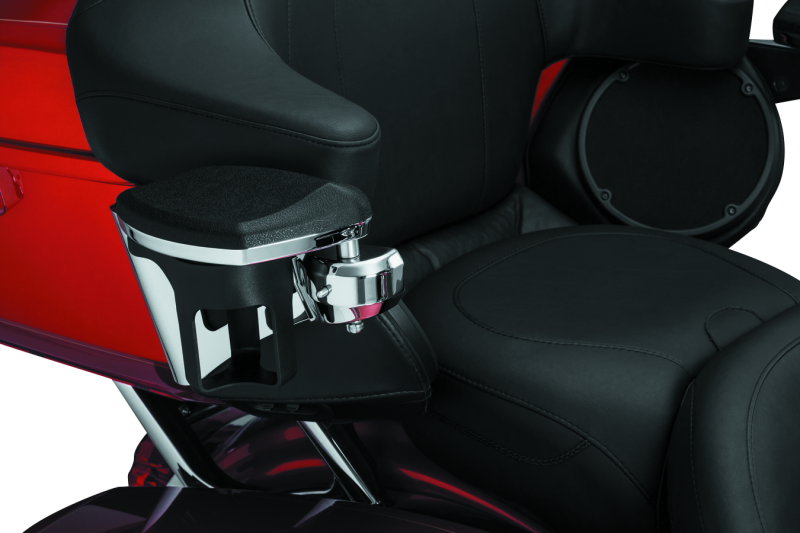 KUR8955-Kuryakyn Passenger Armrests 14-23 Touring Models Chrome-Armrests-Kuryakyn