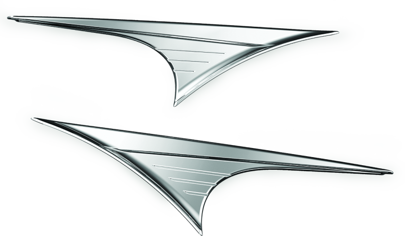 KUR7274-Kuryakyn Side Body Accents For Trikes Chrome-Exterior Trim-Kuryakyn