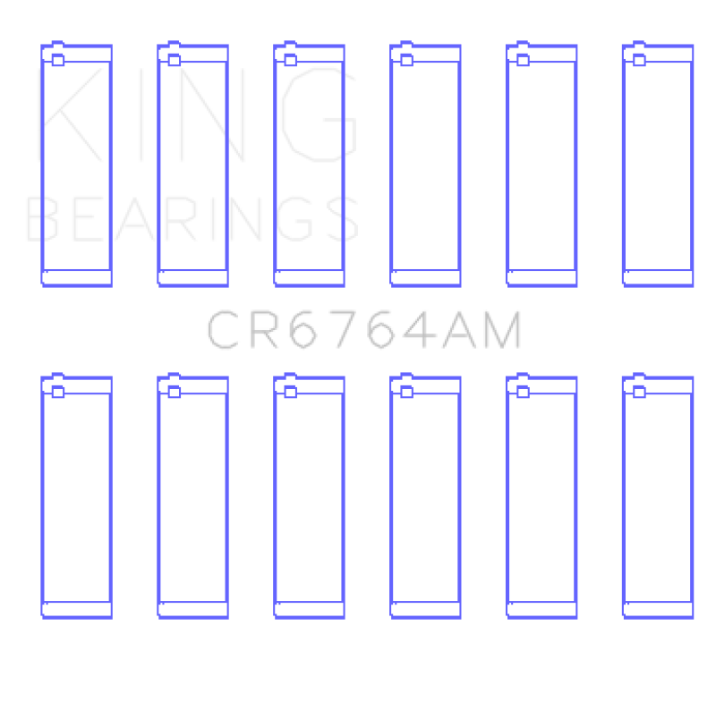 King VW AES/AUE/ABV (Size +.25) Connecting Rod Bearing Set-Bearings-King Engine Bearings