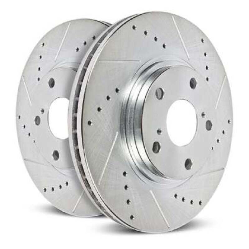 PowerStop AR85230XPR Rear Drilled and Slotted Rotor Pair - 2024-2025 Ford Mustang - image 1