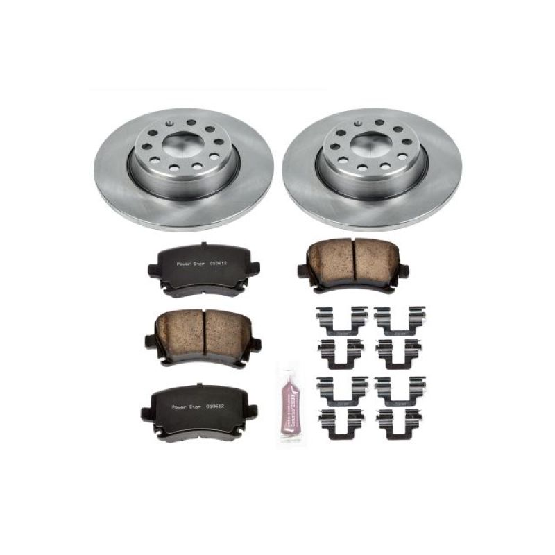 PSBKOE2261-Power Stop 06-09 Audi A3 Rear Autospecialty Brake Kit-Brake Kits - OE-PowerStop