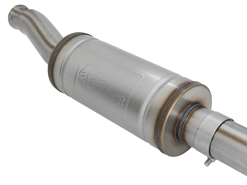 aFe aFe Rock Duster 3in 409 SS Cat-Back Turn-Down Exhaust 2018+ Jeep Wrangler (JL) V6 3.6L