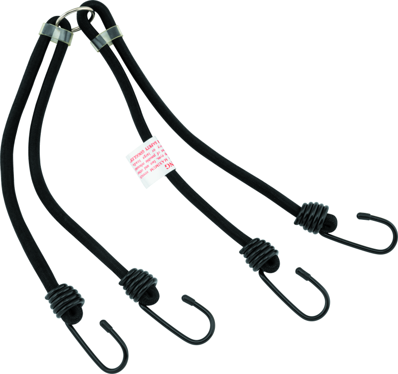 BKM100171-BikeMaster 24in Heavy Duty 4-Hook Bungee - Black-Cargo Tie-Downs-Bike Master