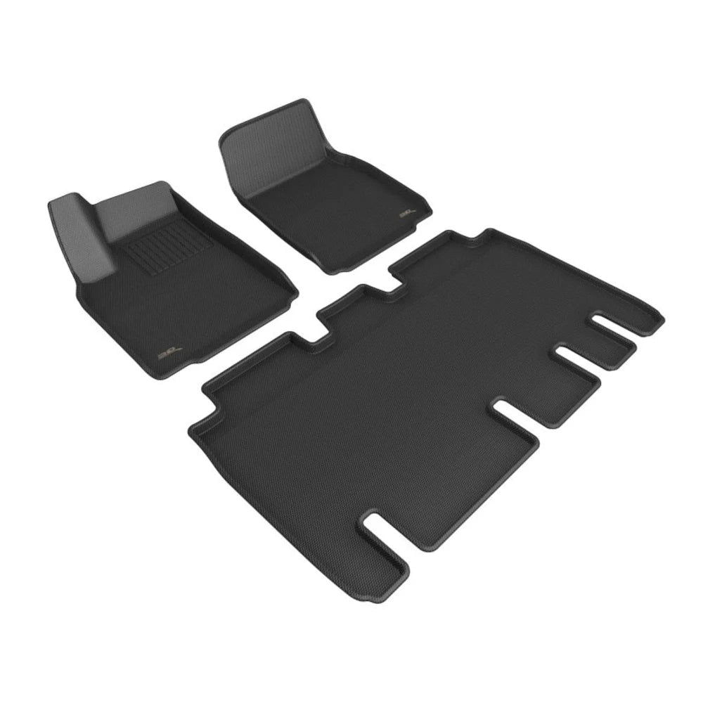 3D MAXpider 22-23 Tesla Model X Full Set Floormats - Black - Black Ops Auto Works