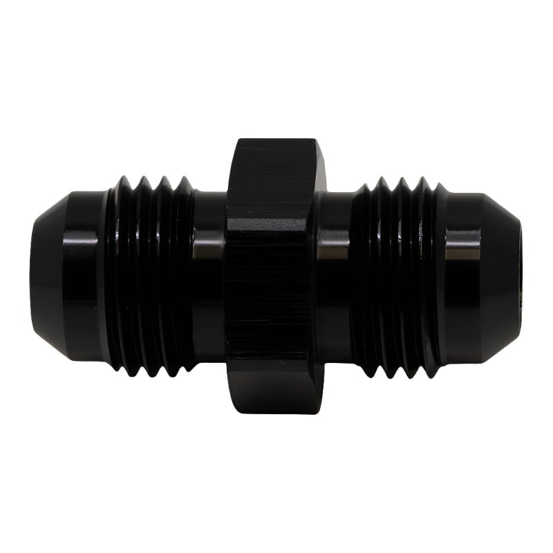 DWK6-02-0202-B-DeatschWerks 6AN Male Flare to 6AN Male Flare Coupler - Anodized Matte Black-Fittings-DeatschWerks