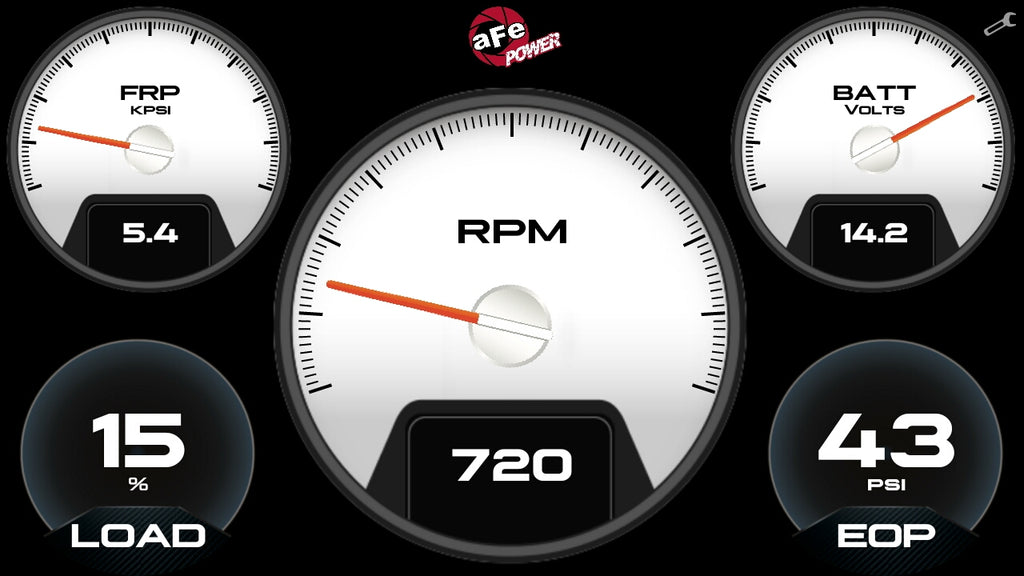 aFe aFe AGD Advanced Gauge Display Digital 5.5in Monitor 08-18 Dodge/RAM/Ford/GM Diesel Trucks