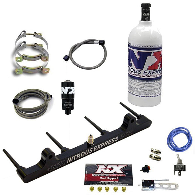 -Nitrous Express Billet Spray Bar Nitrous Kit for Hayabusa w/1lb Bottle-Nitrous Systems-Nitrous Express