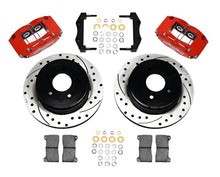 Load image into Gallery viewer, WIL140-8754-DR-Wilwood Dynapro Radial Rear Kit 12.19in Drilled Red 2004-2006 Pontiac GTO-Big Brake Kits-Wilwood