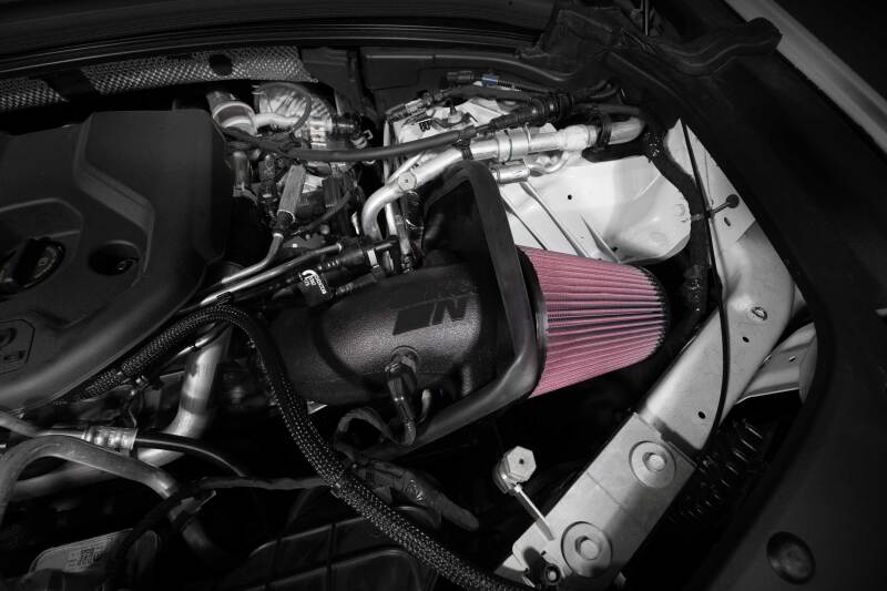 K&N 63-1595 cold air intake kit installed on Jeep Grand Cherokee