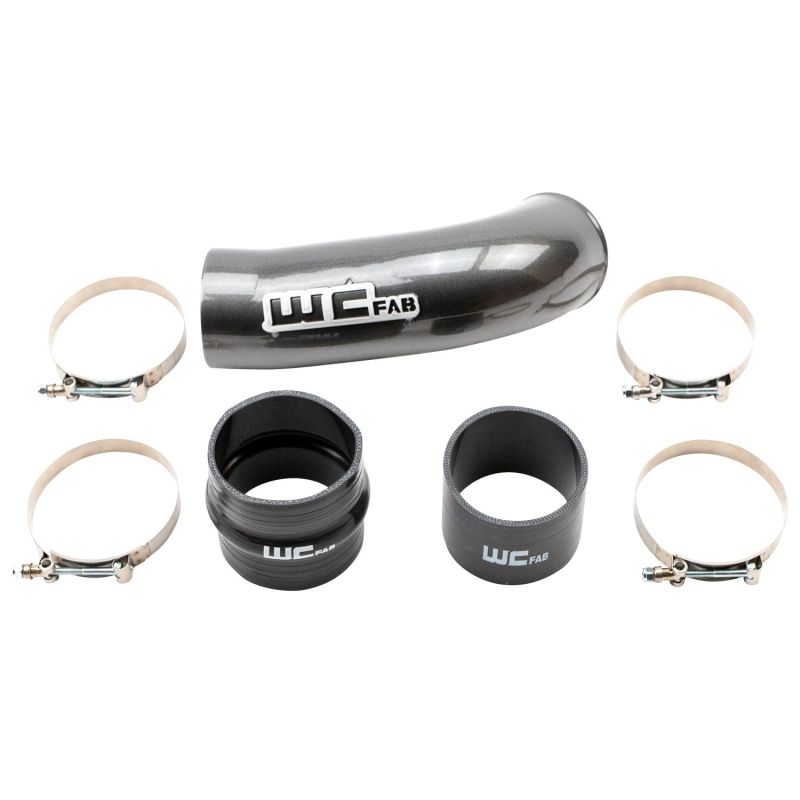 Wehrli 2020-2024 Chevrolet 6.6L L5P Duramax 4in Intake Pipe (Use w/OEM Air Box) - Gloss Black-Air Intake Components-Wehrli