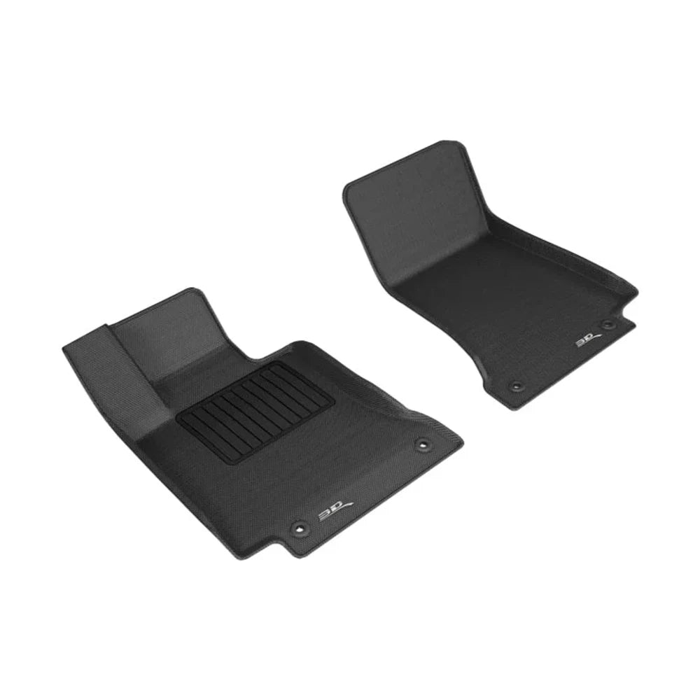 3D MAXpider 2015-2020 Mercedes Benz C-Class Sedan/Coupe W205/C205 Kagu 1st Row Floormat - Black - Black Ops Auto Works