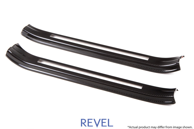 Revel GT Dry Carbon Door Sill Covers (Left & Right) 15-18 Subaru WRX/STI - 2 Pieces-Carbon Accessories-Revel