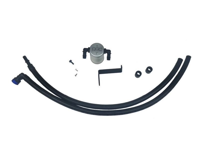 J&L 2019-2023 Ford Ranger 2.3L Driver Side Oil Separator 3.0 - Clear Anodized-Oil Separators-J&L