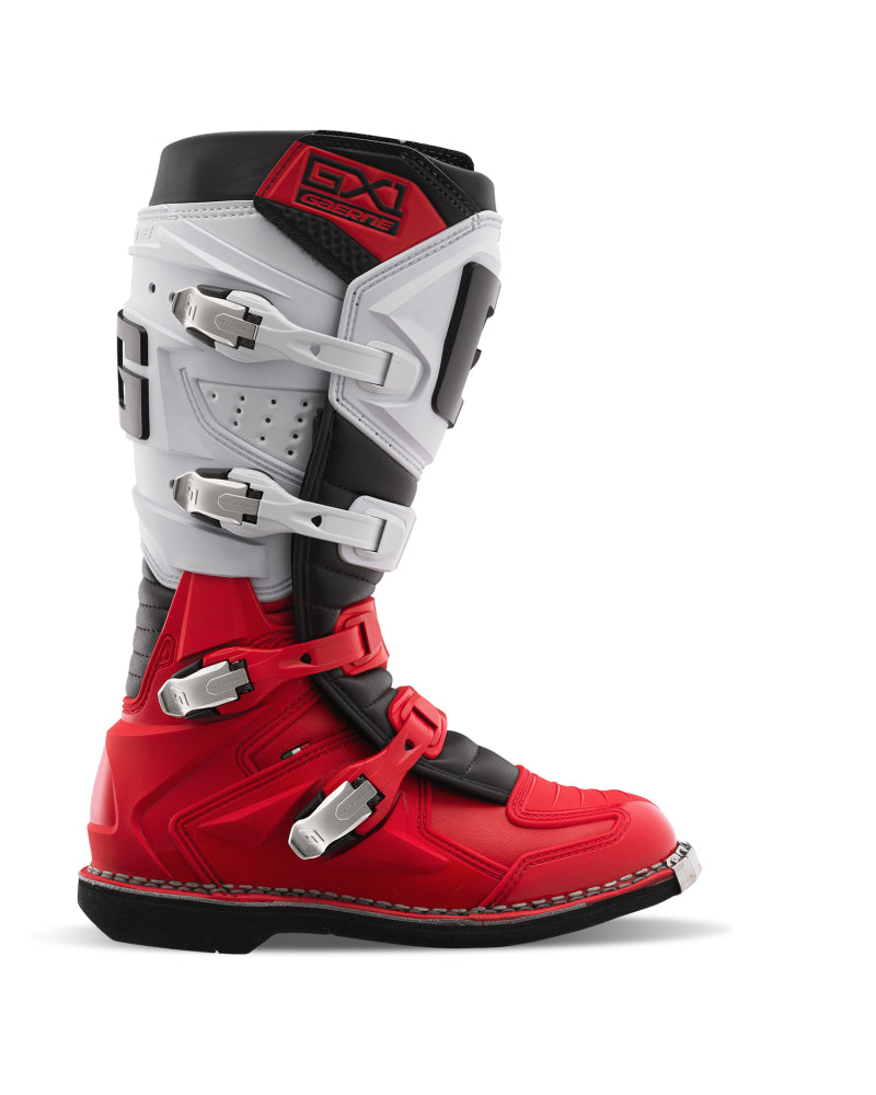 GAR2192-025-9-Gaerne GX1 Boot Red/White Size - 9-Motorcycle Boots-Gaerne