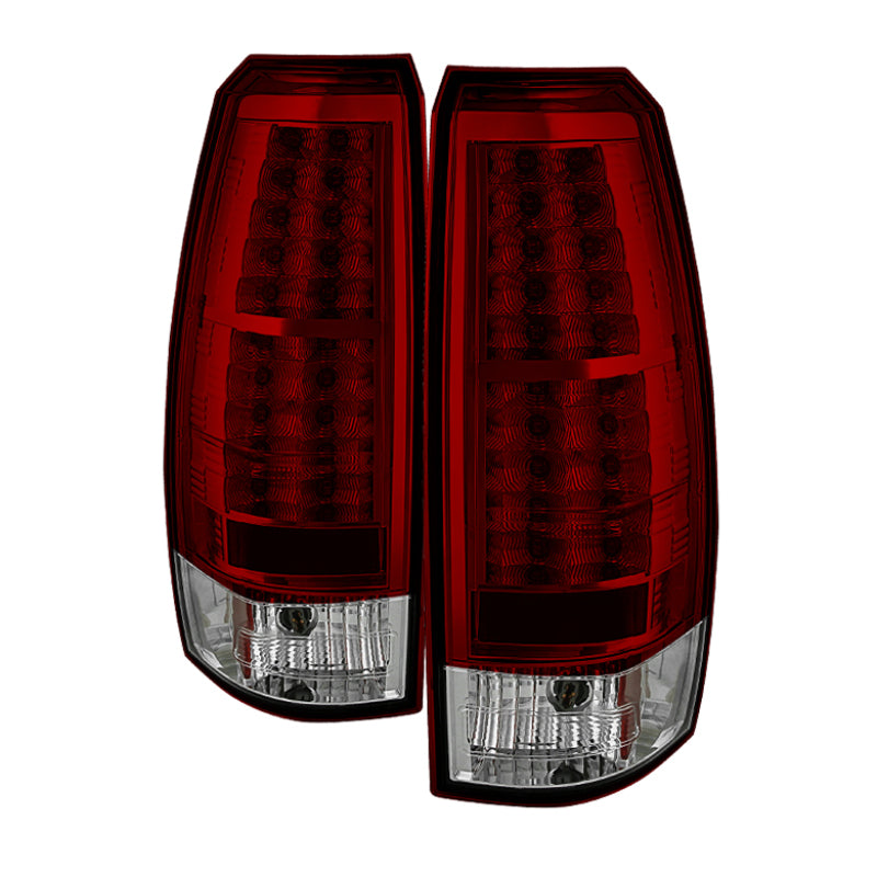 SPY5032478-Spyder Chevy Avalanche 07-13 LED Tail Lights Red Clear ALT-YD-CAV07-LED-RC-Tail Lights-SPYDER