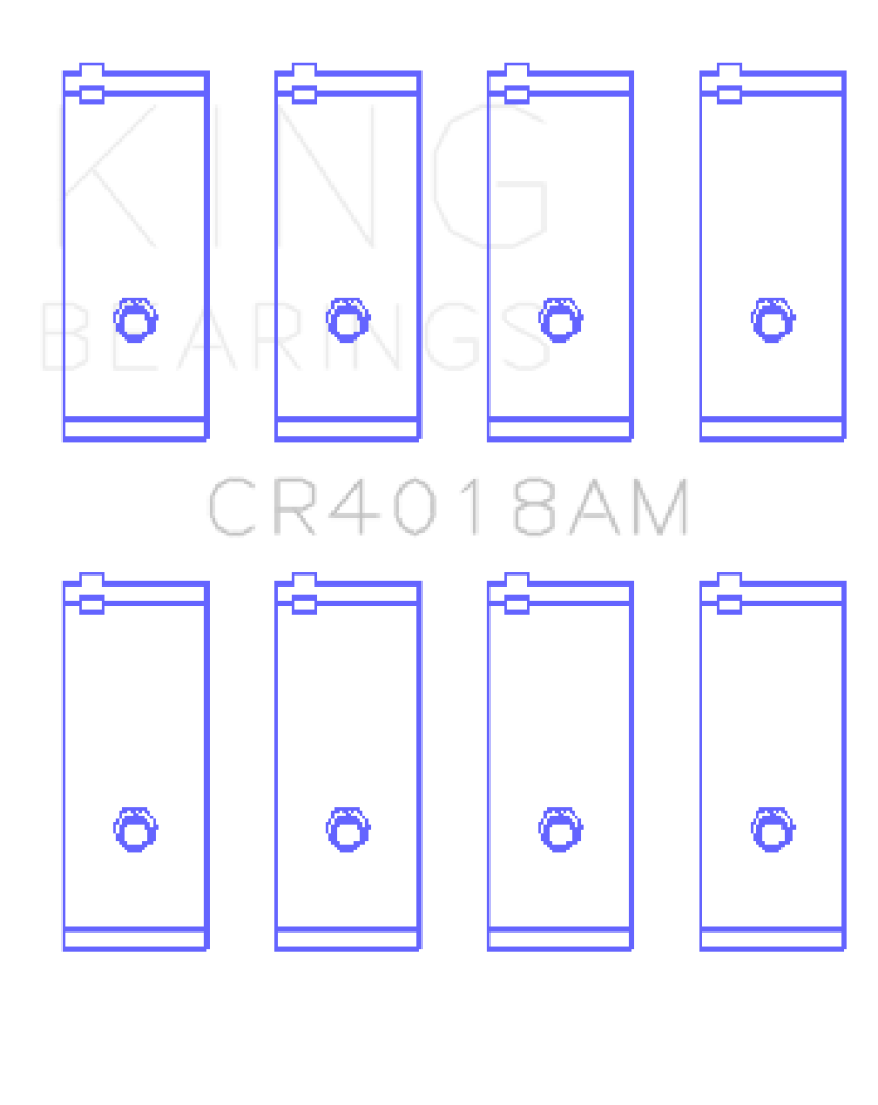 KINGCR4018AM-King Toyota 1S/4S/2SELC/3SFE/3SGELC (Size STD) Connecting Rod Bearing Set-Bearings-King Engine Bearings