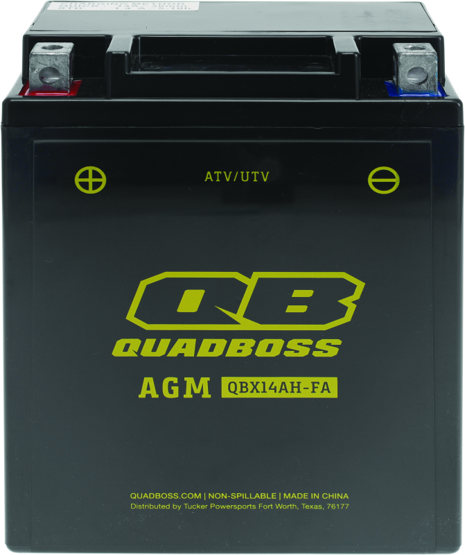 QBS401384-QuadBoss 11-12 Arctic Cat 350 Maintenance-Free AGM Battery-Batteries-QuadBoss