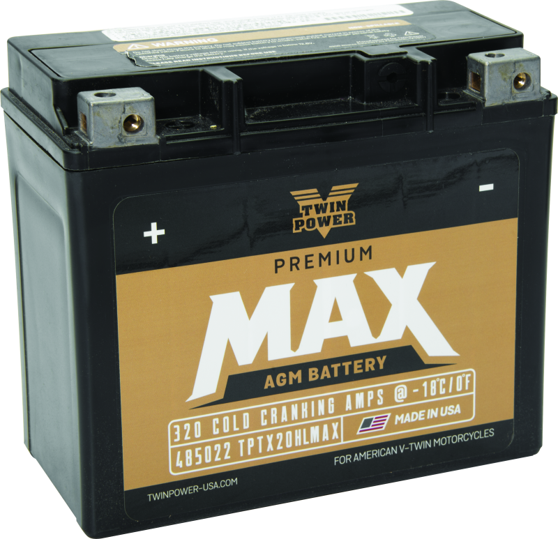 TWP485022-Twin Power GYZ-20HL Premium MAX Battery Replaces H-D 65989-97A Made in USA-Batteries-TwinPower