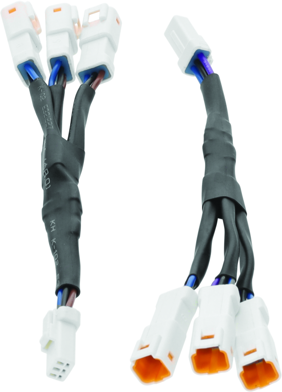 KUR2929-Kuryakyn 3-Pin Y-Connectors For Tracer Lights (Pair)-Brackets-Kuryakyn