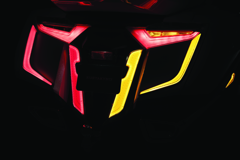 KUR3259-Kuryakyn Omni L.E.D Rear Fender Cover 18-20 GL1800 Satin Black-Exterior Trim-Kuryakyn