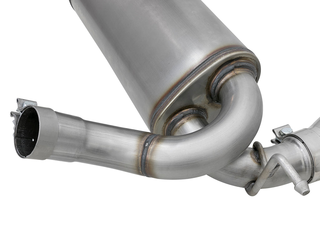 aFe aFe Rebel Series 2.5in 409 SS Axle-Back Exhaust w/Polished Tips 07+ Jeep Wrangler (JK) V6 3.6L/3.8L