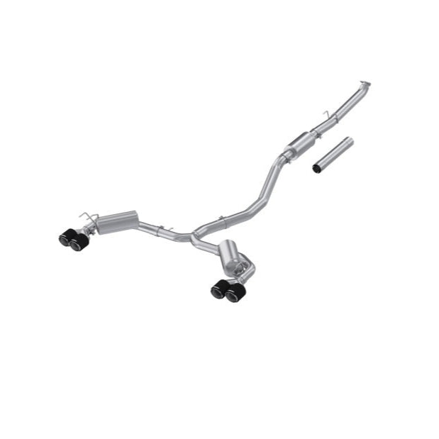MBRPS49063CF-MBRP 22-24 Honda Civic/Sport Touring 1.5L T304 SS Cat-Back Exhaust 2.5in Dual Split Rear w/ CF Tips-Catback-MBRP