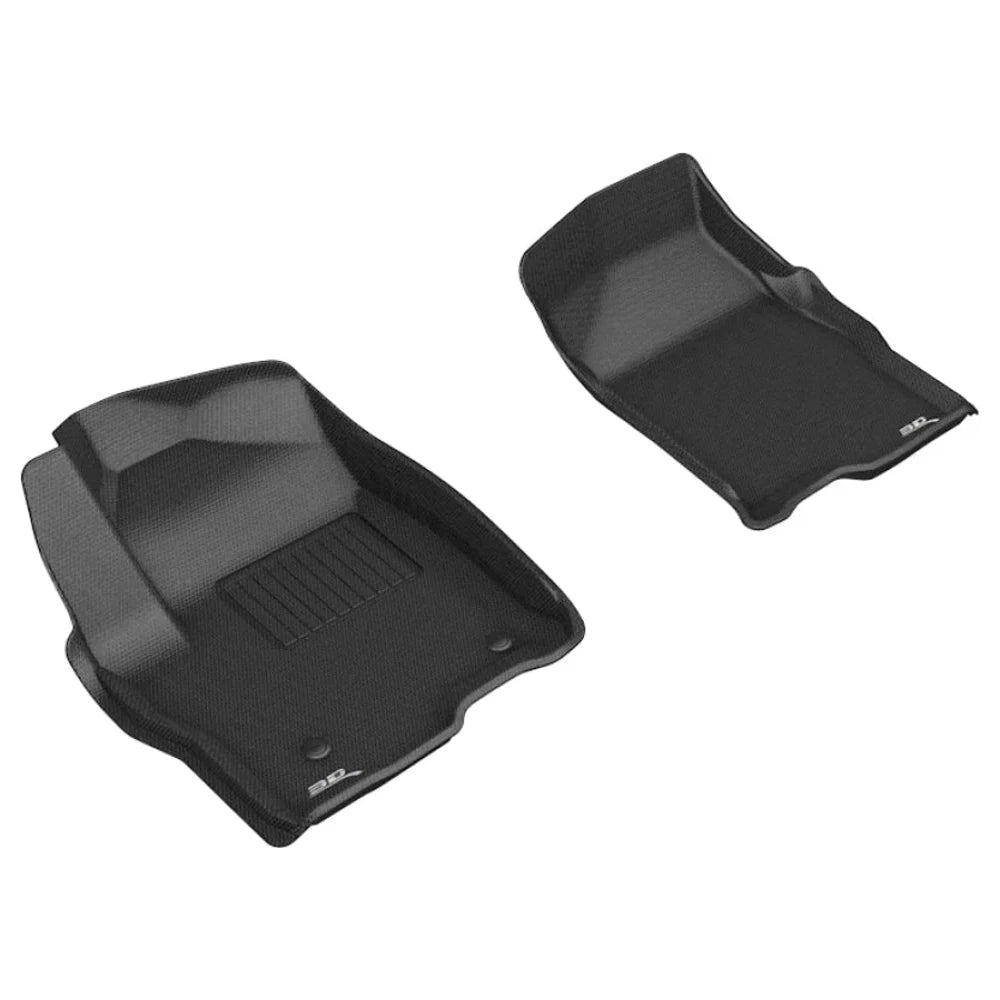 3D MAXpider 2019-2020 GMC/Chevrolet Sierra 1500/Silverado 1500 Kagu 1st Row Floormat - Black - Black Ops Auto Works