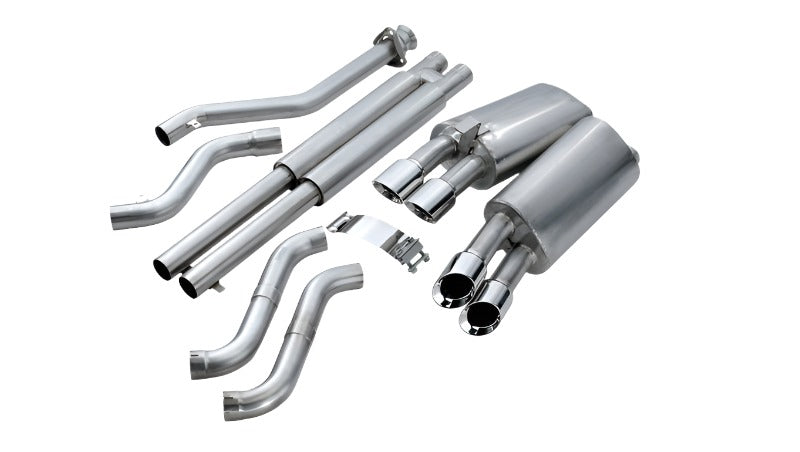 COR14118-Corsa 96-96 Chevrolet Corvette C4 5.7L V8 LT4 Polished Sport Cat-Back Exhaust-Catback-CORSA Performance