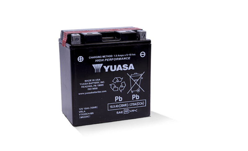Yuasa YTX20CH-BS High Performance AGM Battery (Bottle Supplied)-Batteries-Yuasa Battery