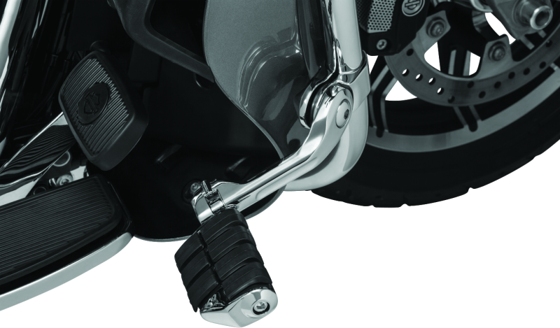 KUR4529-Kuryakyn Tour-Tech Cruise 6in Mount Arm With Dually ISO Pegs 1-1/4in Clamp Chrome-Footpegs-Kuryakyn