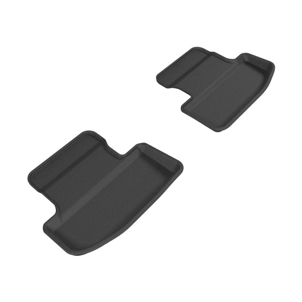 3D MAXpider 2015-2020 Ford Mustang Kagu 2nd Row Floormats - Black - Black Ops Auto Works