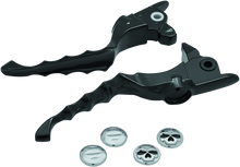 Load image into Gallery viewer, KUR1983-Kuryakyn Zombie Lever Set 17-Up Touring Gloss Black-Levers-Kuryakyn