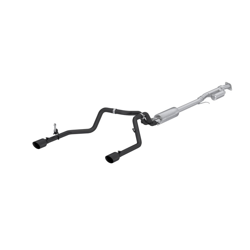 MBRPS5021BLK-MBRP 2019+ Chevrolet Silverado 1500 / 2019+ GMC Sierra 1500 Alum. 3in Armor Black Cat-Back Exhaust-Catback-MBRP