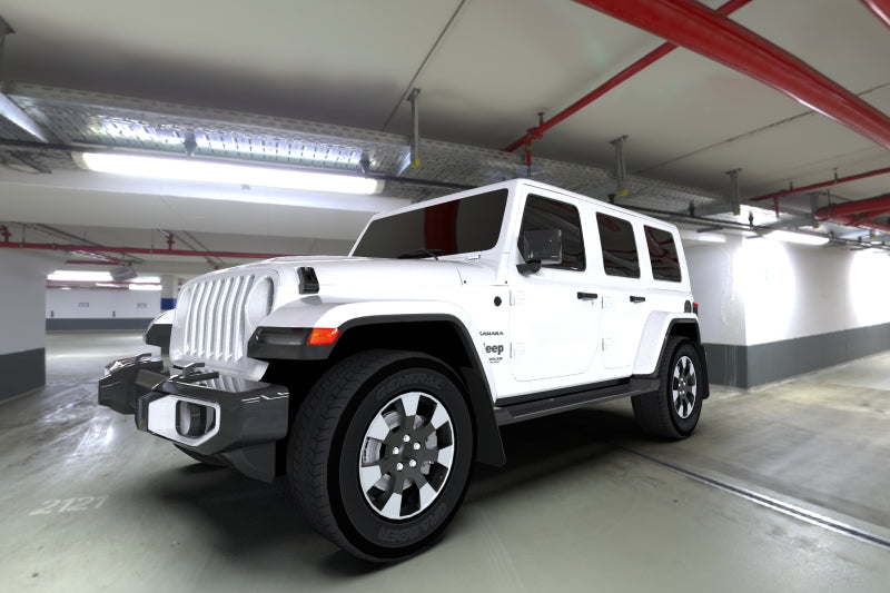 RALMF54-UR-RD/BLK-Rally Armor 18-24 Jeep JL Wrangler Red UR Mud Flap w/Black Logo-Mud Flaps-Rally Armor