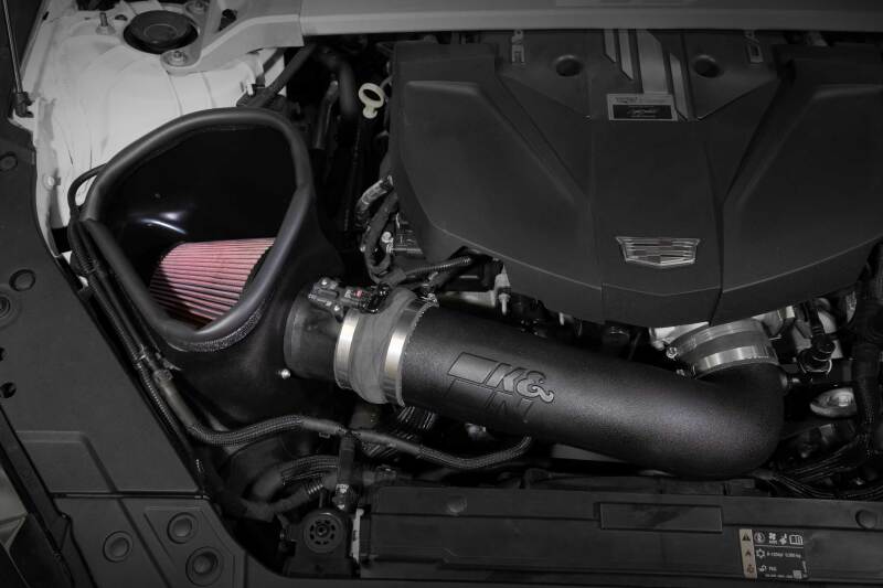 KNN63-3121-K&N 22-24 Cadillac CT5 6.2L V8 Performance Air Intake System-Cold Air Intakes-K&N Engineering