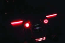 Load image into Gallery viewer, KUR2905-Kuryakyn Tracer L.E.D. Turn Signal Inserts Red/Red Smoke Lens Rear-Light Accessories and Wiring-Kuryakyn