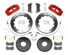 Load image into Gallery viewer, WIL140-13581-R-Wilwood Dynapro 6 Front Hat Kit 12.88in Red 2005-Up Mazda 3 w/ Lines-Big Brake Kits-Wilwood