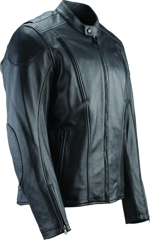 RIV094356-River Road Race Leather Jacket Black - Small-Jackets - Leather-River Road