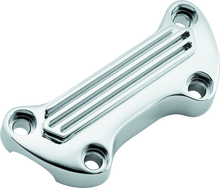 Load image into Gallery viewer, BKC489999-Bikers Choice 74-Up Chrome Finned Handlebar Clamp-Handlebars-Bikers Choice