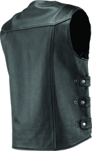 Load image into Gallery viewer, RIV094405-River Road Plains Leather Vest Black - Small-Vests-River Road
