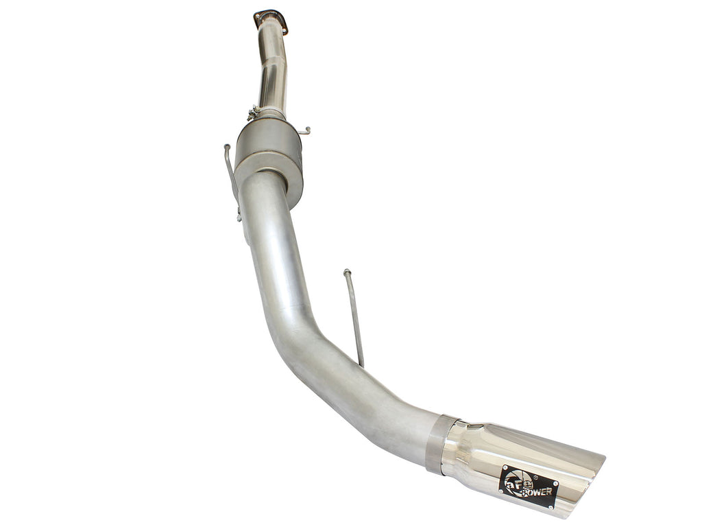 aFe aFe Atlas Exhausts 4in Cat-Back Aluminized Steel Exhaust 2015 Ford F-150 V6 3.5L (tt) Polished Tip