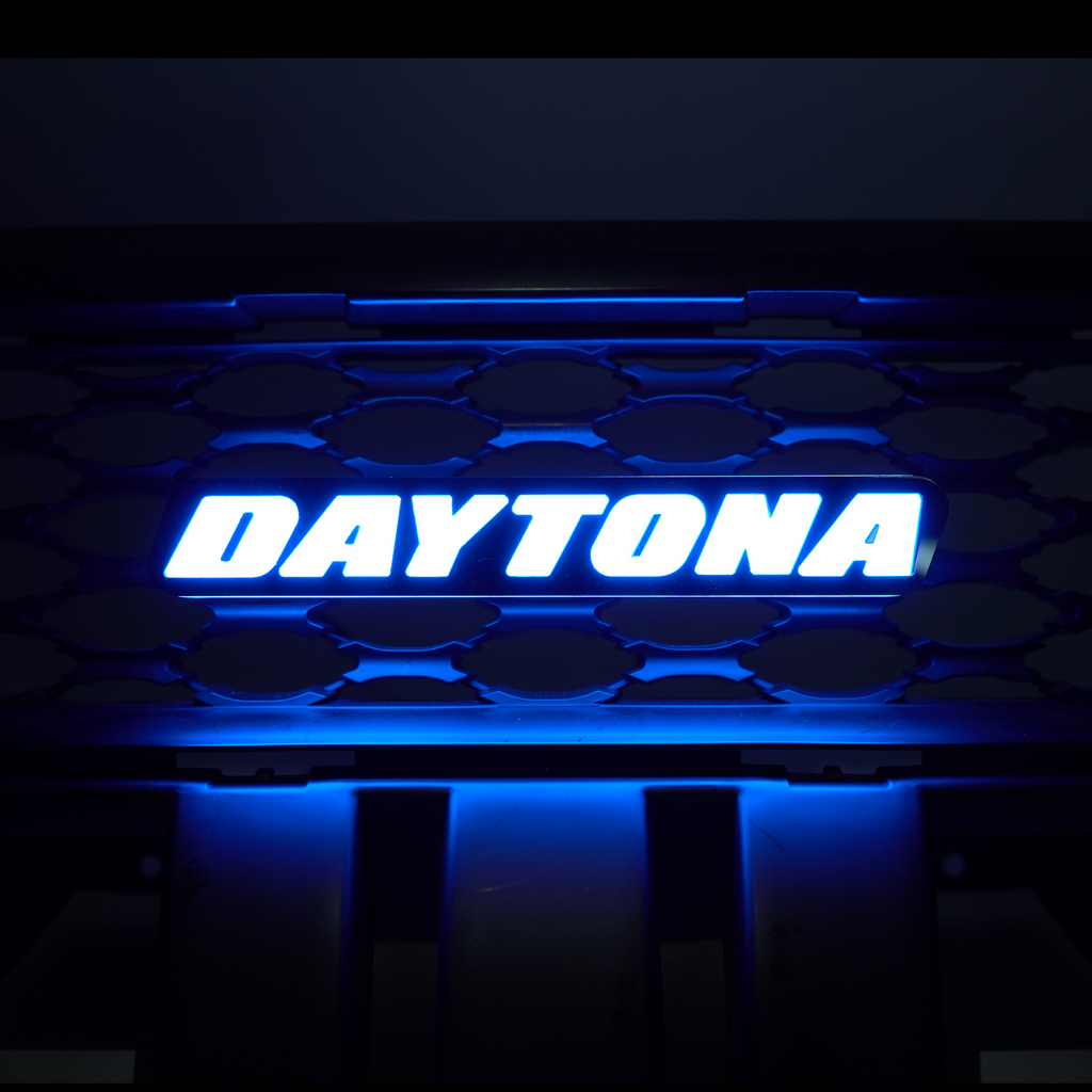 -Daytona LED Badge: (Multicolor)-Illuminated LED Emblems-RGB Halo Kits