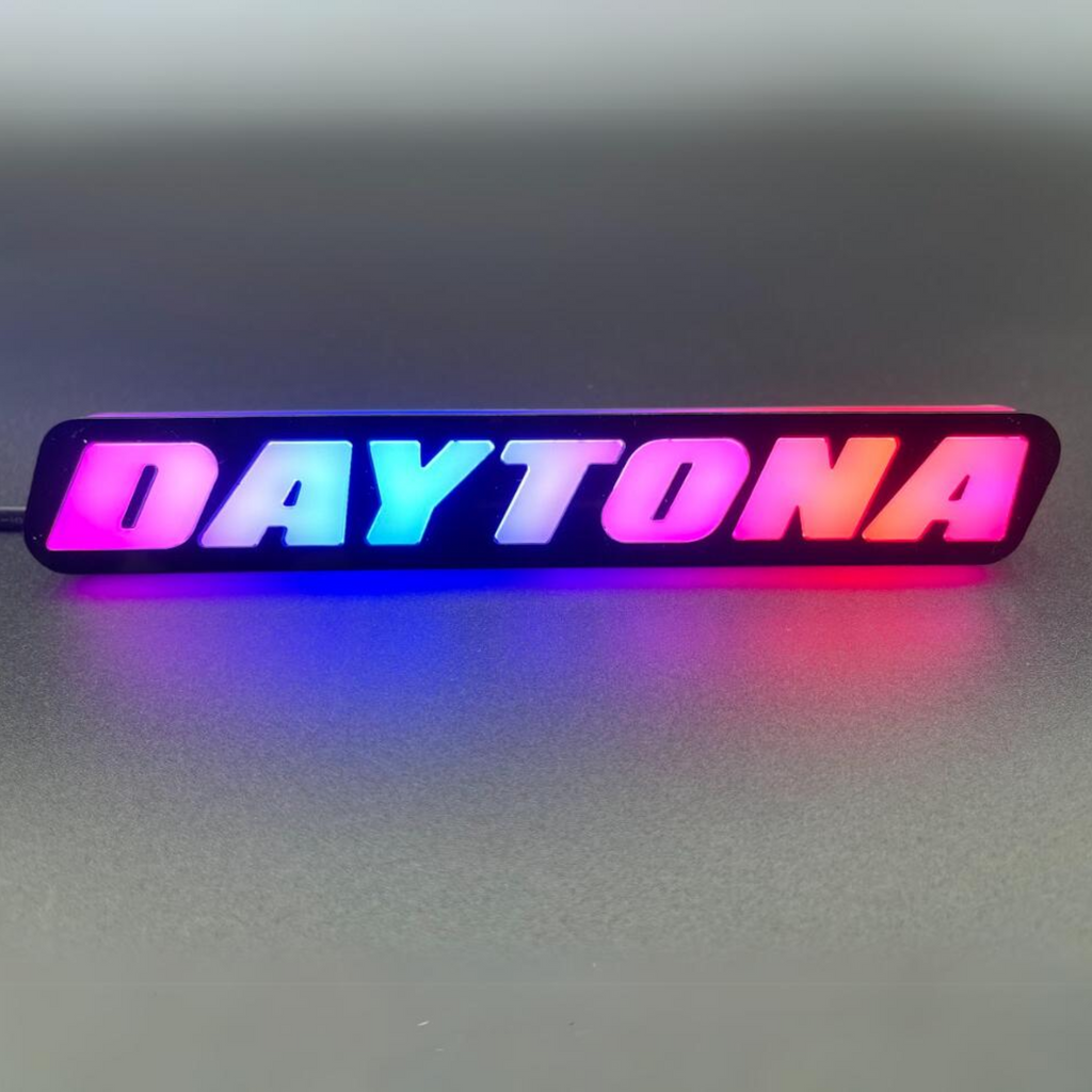 -Daytona LED Badge: (Multicolor)-Illuminated LED Emblems-RGB Halo Kits