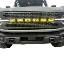 Load image into Gallery viewer, broncoflowemblem-Bronco LED Emblem: (Multicolor)-Illuminated LED Emblems-RGB Halo Kits