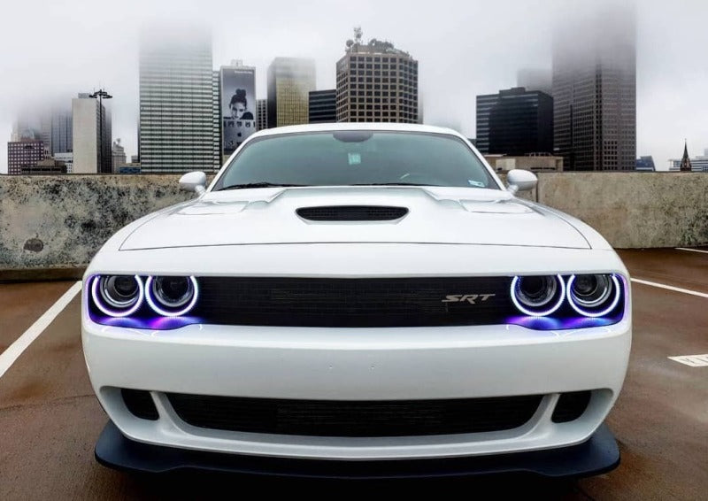 Oracle 15-21 Dodge Challenger Dynamic Surface Mount Headlight Halo Kit - ColorSHIFT - Dynamic-Fog Lights-ORACLE Lighting