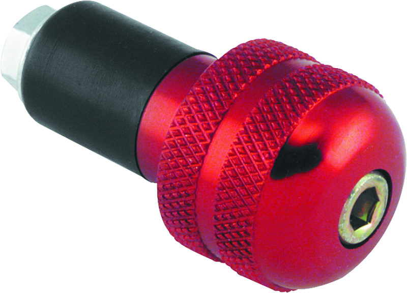 BKM266006-BikeMaster Anti Vibration Bar Ends - Red-Handlebars-Bike Master